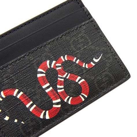 Gucci card holder with snake